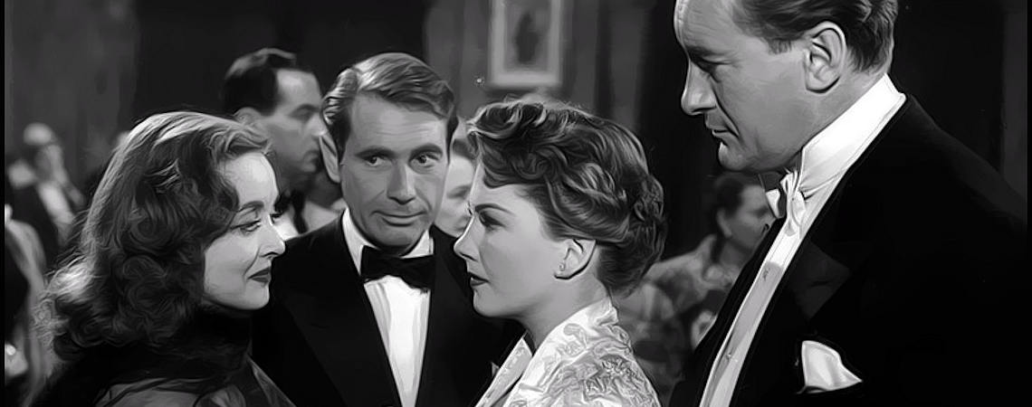 Bette Davis, Anne Baxter, George Stevens, Gary Merrill | "All About Eve" (1950)