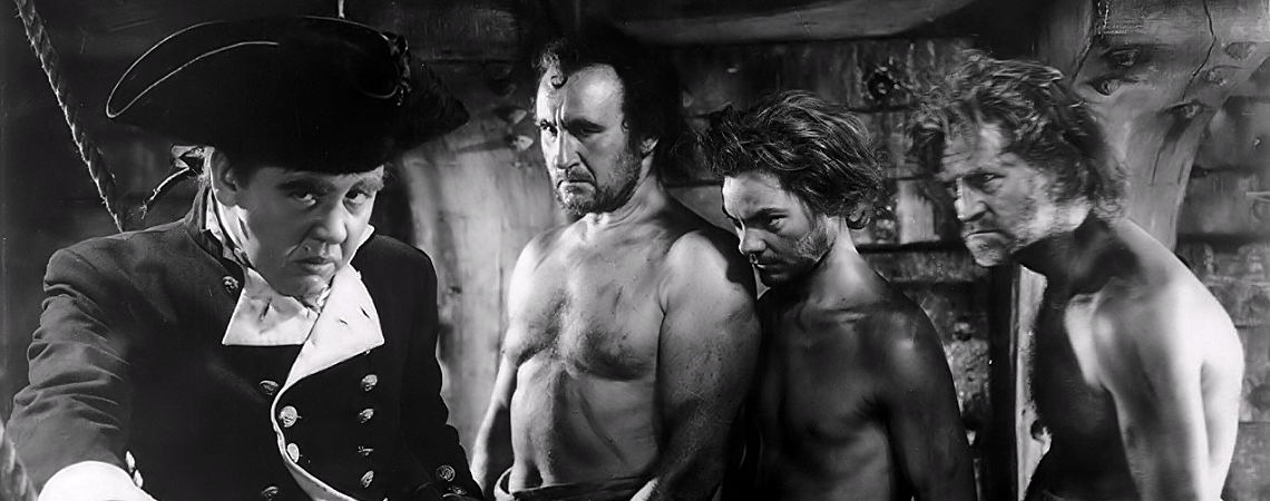 Charles Laughton, Donald Crisp, Eddie Quillan | "Mutiny on the Bounty" (1935) *