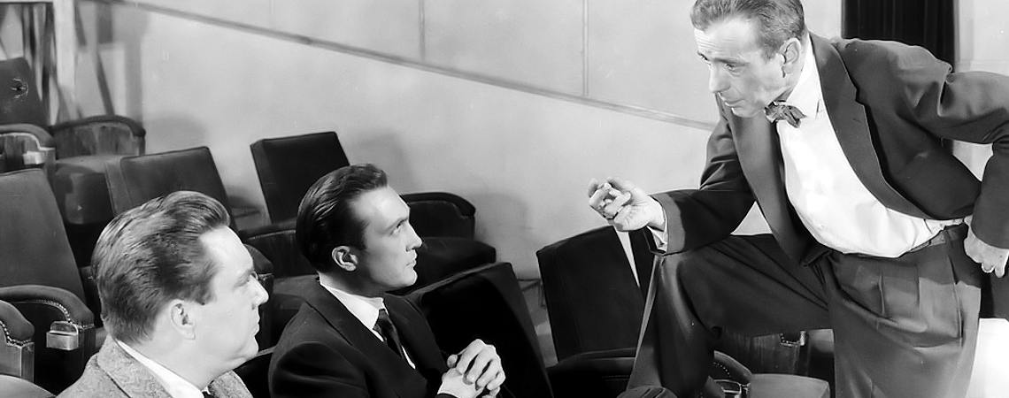 Humphrey Bogart, Edmond O'Brien, Warren Stevens | "The Barefoot Contessa" (1954) *