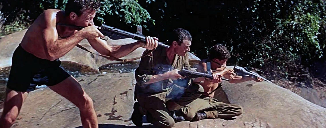 William Holden, Jack Hawkins, Geoffrey Horne | "The Bridge on the River Kwai" (1957)
