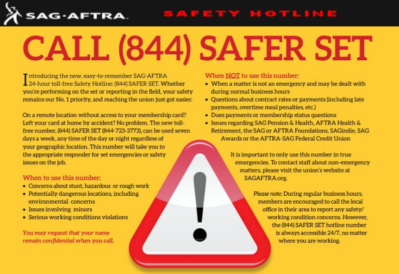 sag-aftra safety hotline