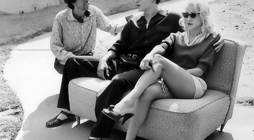 Tim Burton  w/Johnny Depp, Sarah Jessica Parker | "Ed Wood" (1994) *